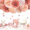 Rose Gold Party Decorations -12PCS Elegant Party Supplies Tissue Pom Poms Paper Lantern Glitter Confetti 30G for Valentines Wedding Bridal Shower Birthday Bachelorette Party Decorations